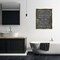Stupell Industries Bathroom Rules with Greenery Framed Floater Canvas Wall Art Design by Kim Allen
